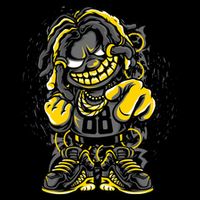 Urban Graffiti Style Street Dude Cool Hip Hop Street Art Toddler T-Shirt