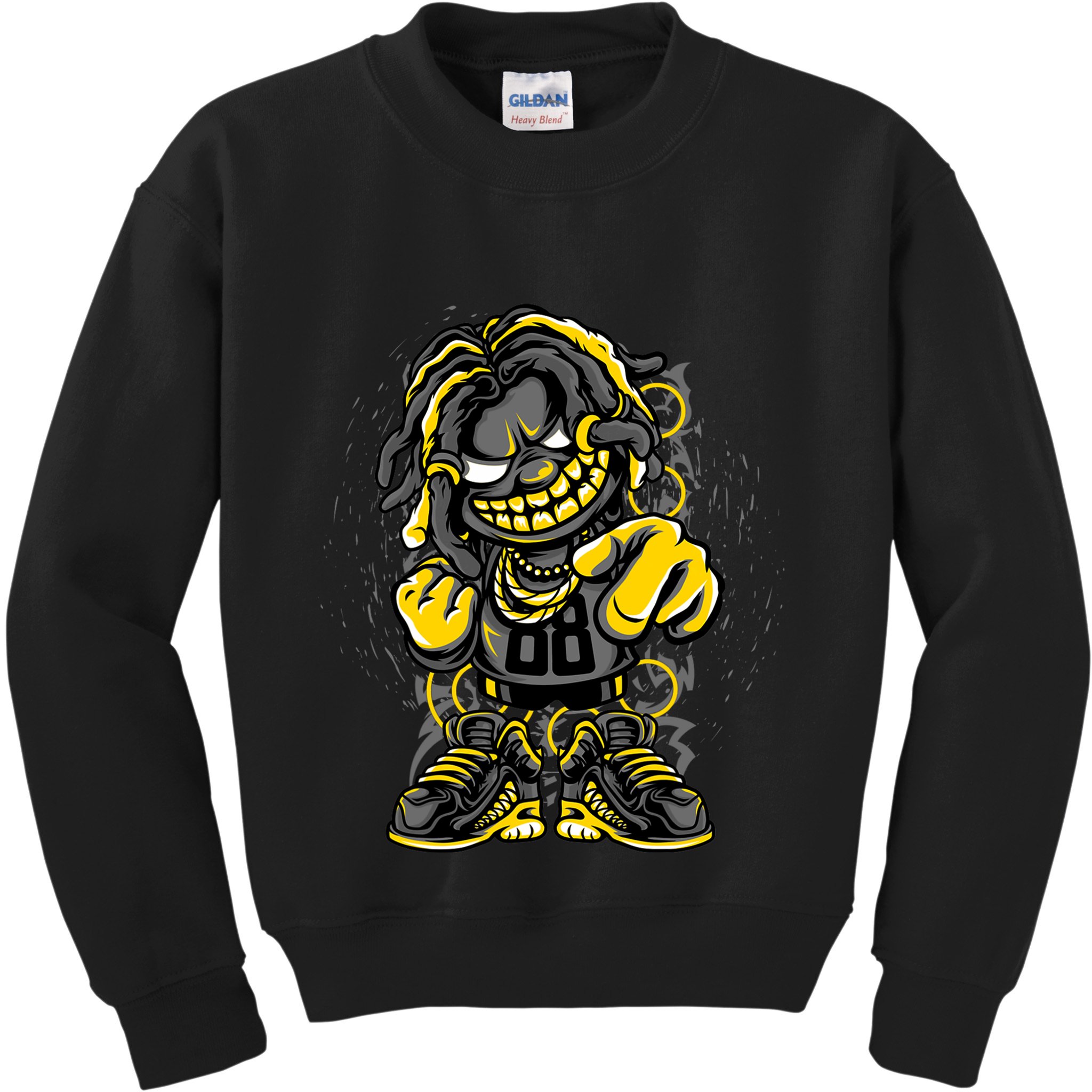 Urban Graffiti Style Street Dude Cool Hip Hop Street Art Kids Sweatshirt