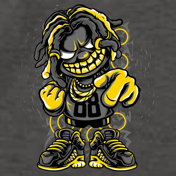 Urban Graffiti Style Street Dude Cool Hip Hop Street Art Vector Backpack