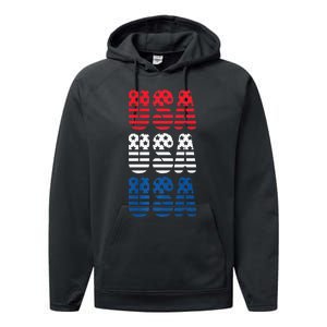 USA Graphic Tee Premium Performance Fleece Hoodie