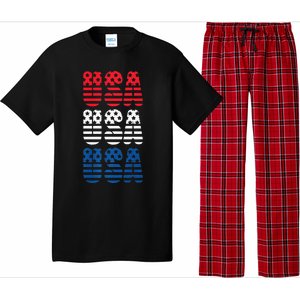 USA Graphic Tee Premium Pajama Set