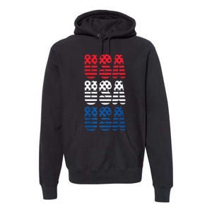 USA Graphic Tee Premium Premium Hoodie