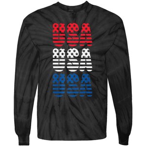 USA Graphic Tee Premium Tie-Dye Long Sleeve Shirt