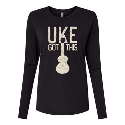 Uke Got This Funny Pun Ukulele Club Womens Cotton Relaxed Long Sleeve T-Shirt