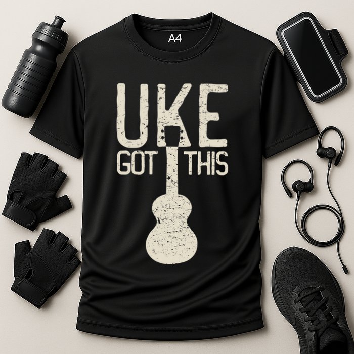 Uke Got This Funny Pun Ukulele Club Cooling Performance Crew T-Shirt