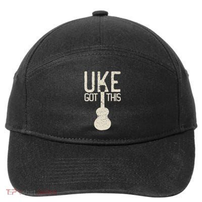 Uke Got This Funny Pun Ukulele Club 7-Panel Snapback Hat
