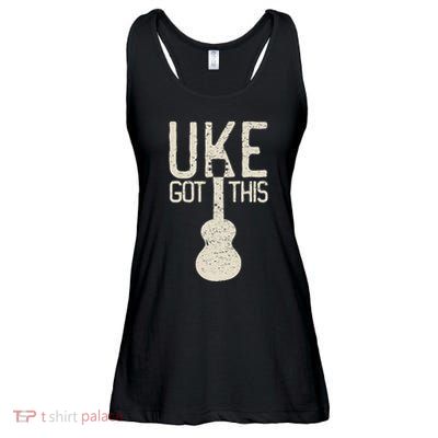 Uke Got This Funny Pun Ukulele Club Ladies Essential Flowy Tank