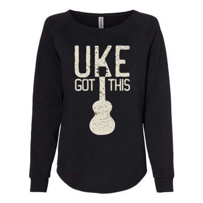 Uke Got This Funny Pun Ukulele Club Womens California Wash Sweatshirt