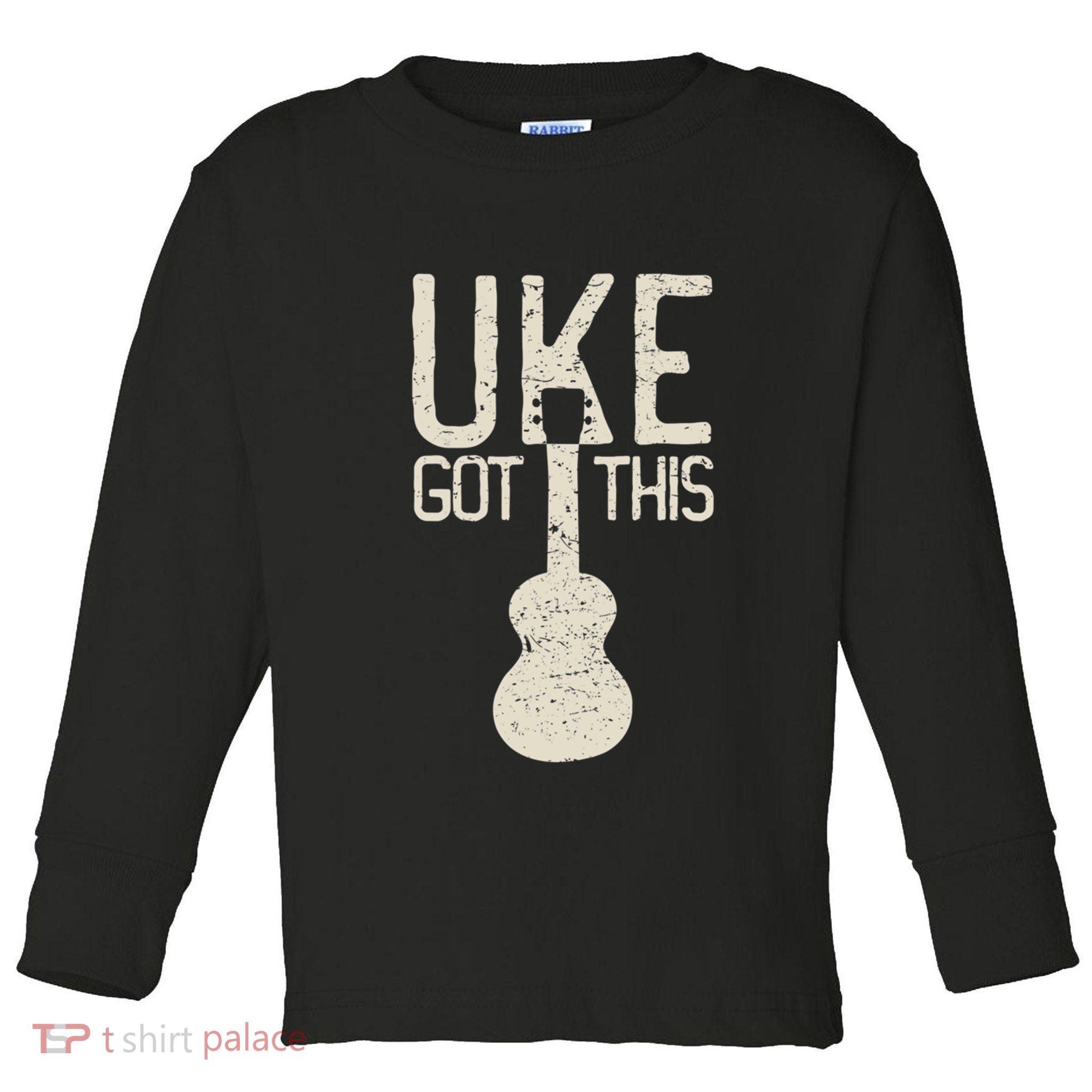 Uke Got This Funny Pun Ukulele Club Toddler Long Sleeve Shirt