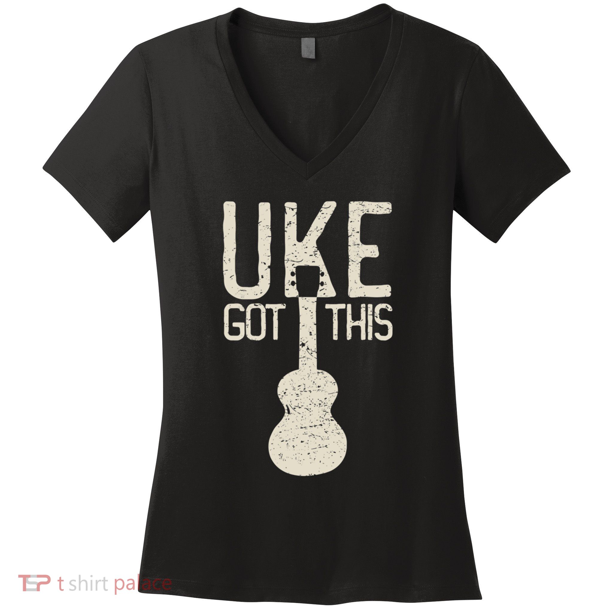 Uke Got This Funny Pun Ukulele Club Women's V-Neck T-Shirt