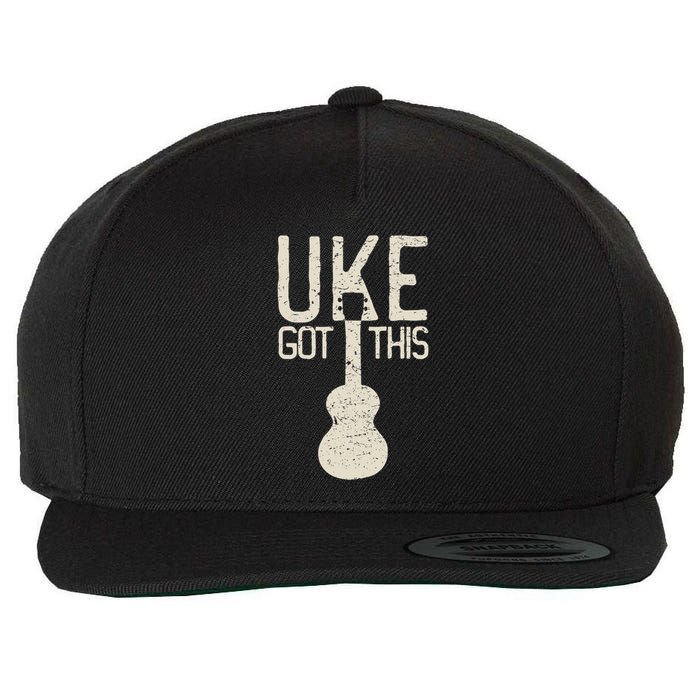 Uke Got This Funny Pun Ukulele Club Wool Snapback Cap