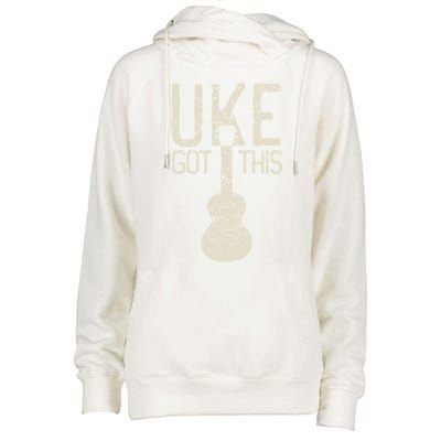 Uke Got This Funny Pun Ukulele Club Womens Funnel Neck Pullover Hood