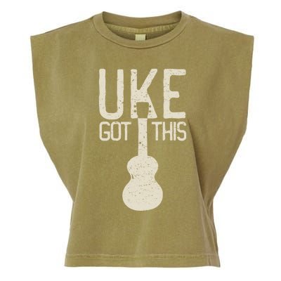 Uke Got This Funny Pun Ukulele Club Garment-Dyed Women's Muscle Tee