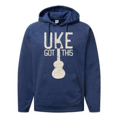 Uke Got This Funny Pun Ukulele Club Performance Fleece Hoodie