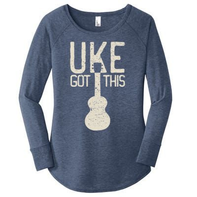 Uke Got This Funny Pun Ukulele Club Women's Perfect Tri Tunic Long Sleeve Shirt