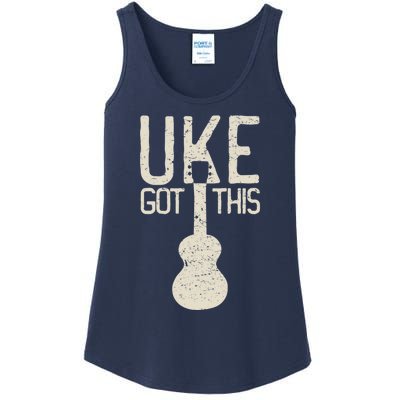 Uke Got This Funny Pun Ukulele Club Ladies Essential Tank