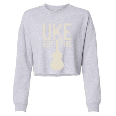 Uke Got This Funny Pun Ukulele Club Cropped Pullover Crew