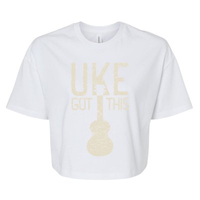 Uke Got This Funny Pun Ukulele Club Bella+Canvas Jersey Crop Tee