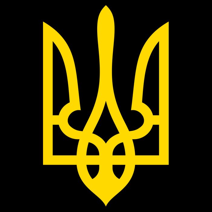Ukraine Golden Trident Stand With Ukraine Pride Doggie Tank