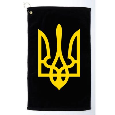Ukraine Golden Trident Stand With Ukraine Pride Golf Towel