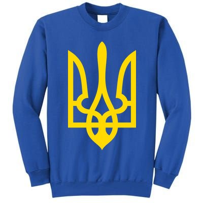 Ukraine Golden Trident Stand With Ukraine Pride Tall Sweatshirt