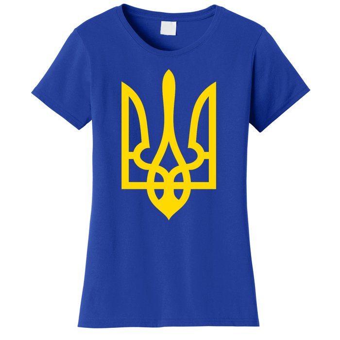 Ukraine Golden Trident Stand With Ukraine Pride Women's T-Shirt