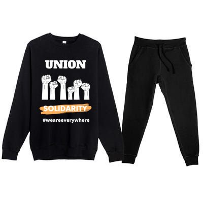 Union Gift Union Solidarity Union Worker Gift Premium Crewneck Sweatsuit Set