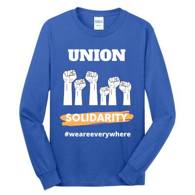 Union Gift Union Solidarity Union Worker Gift Tall Long Sleeve T-Shirt