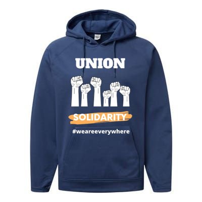 Union Gift Union Solidarity Union Worker Gift Performance Fleece Hoodie