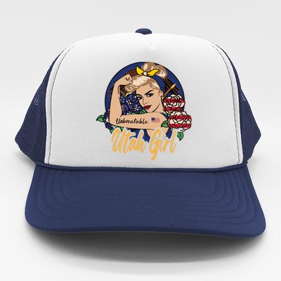 Utah Girl Utah Proud State Flag For Woman Trucker Hat