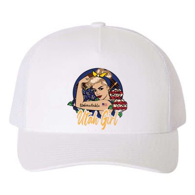 Utah Girl Utah Proud State Flag For Woman Yupoong Adult 5-Panel Trucker Hat