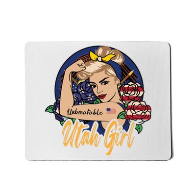 Utah Girl Utah Proud State Flag For Woman Mousepad