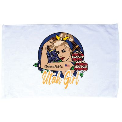 Utah Girl Utah Proud State Flag For Woman Microfiber Hand Towel