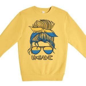 Ukraine Girl Premium Crewneck Sweatshirt