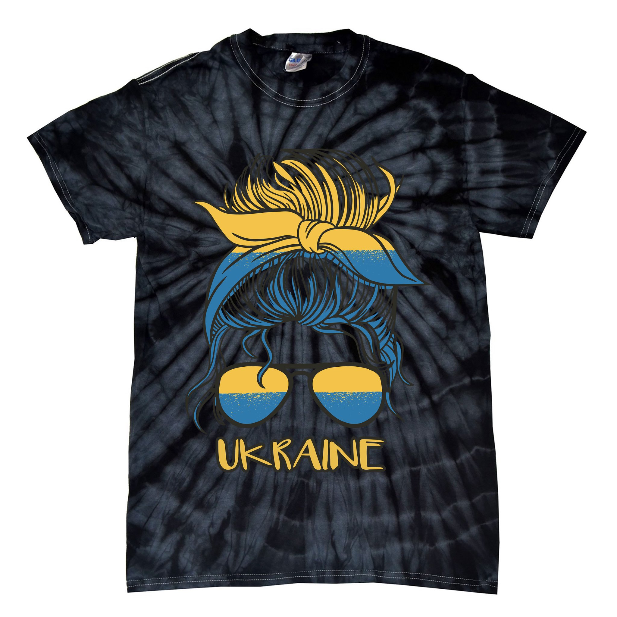 Ukraine Girl Tie-Dye T-Shirt