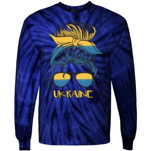 Ukraine Girl Tie-Dye Long Sleeve Shirt