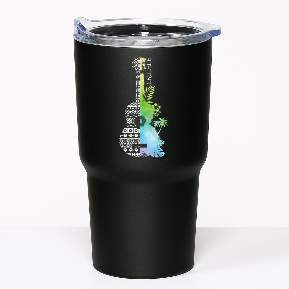 Ukulele Guitar Ukulelist Guitarist Musical Instrument Tumbler