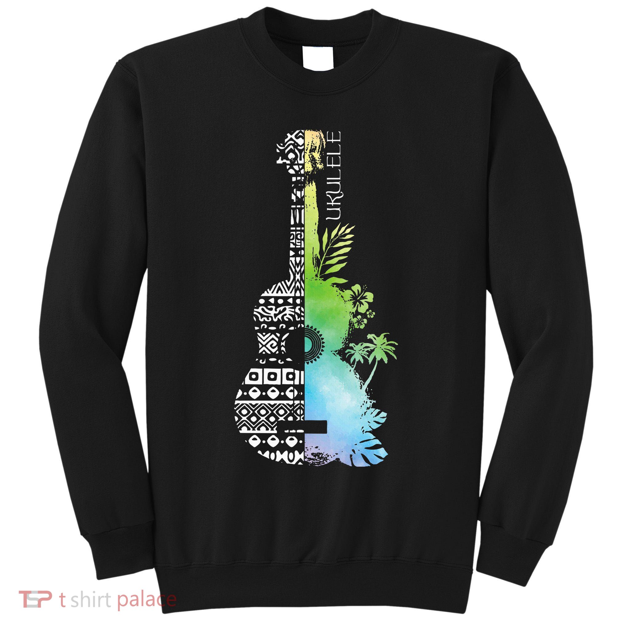 Ukulele Guitar Ukulelist Guitarist Musical Instrument Tall Sweatshirt