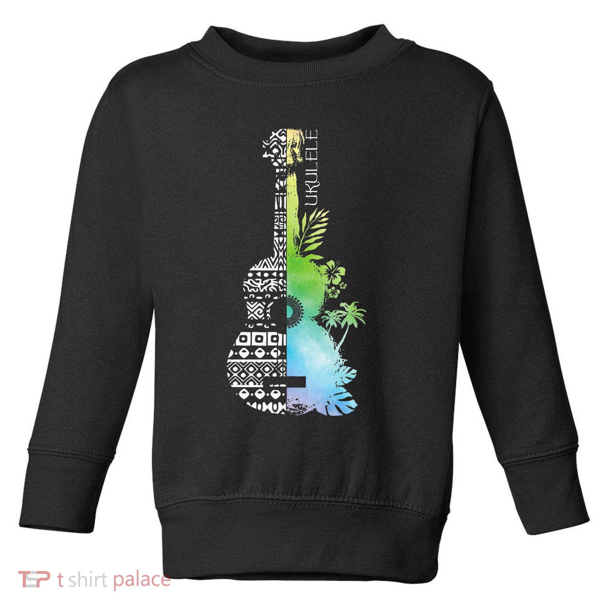 Ukulele Guitar Ukulelist Guitarist Musical Instrument Toddler Sweatshirt