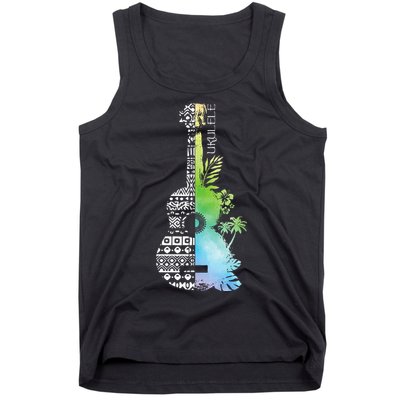 Ukulele Guitar Ukulelist Guitarist Musical Instrument Tank Top