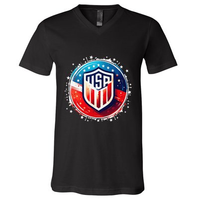 Usa Go United States Sport Usa Team Apparel Usa V-Neck T-Shirt