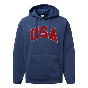 Usa Gift Performance Fleece Hoodie