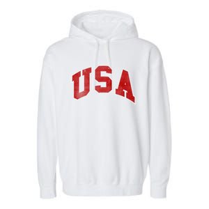 Usa Gift Garment-Dyed Fleece Hoodie