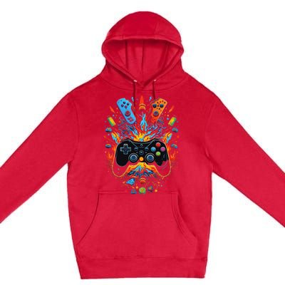 Ultimate Gaming Vibes Level Up Your Style Premium Pullover Hoodie