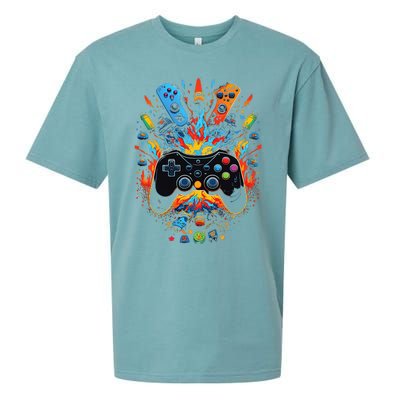 Ultimate Gaming Vibes Level Up Your Style Sueded Cloud Jersey T-Shirt