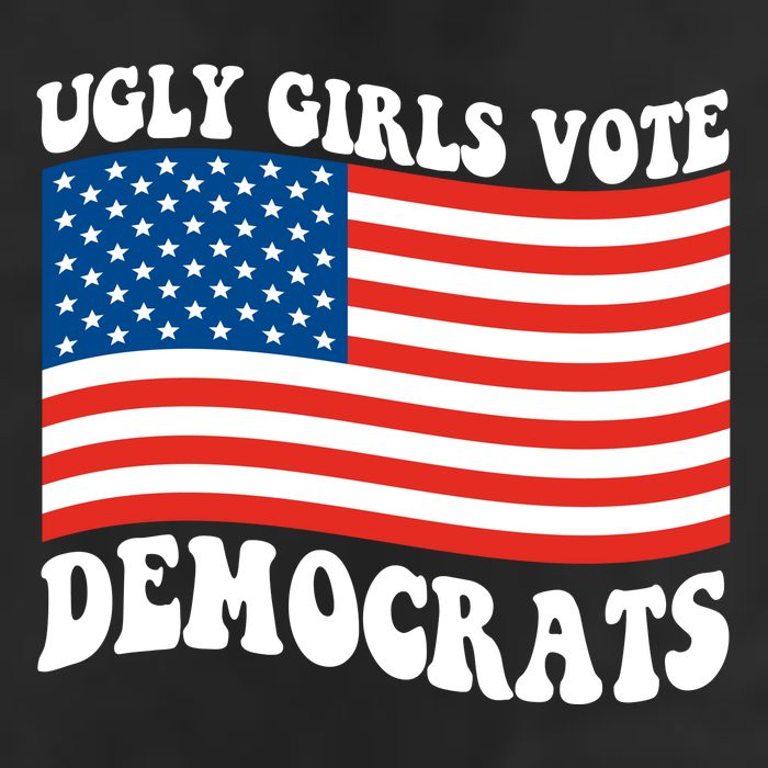 Ugly Girls Vote Democrats Usa Flag 7 Panel Mesh Trucker Snapback Hat