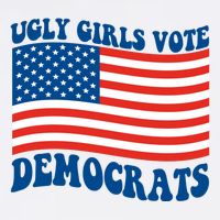 Ugly Girls Vote Democrats Usa Flag 11oz C Handle Ceramic Mug