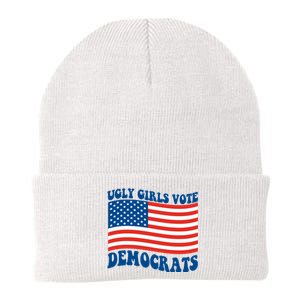 Ugly Girls Vote Democrats Usa Flag Knit Cap Winter Beanie