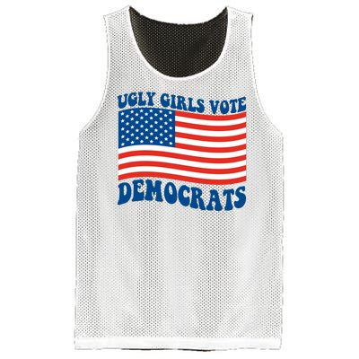 Ugly Girls Vote Democrats Usa Flag Mesh Reversible Basketball Jersey Tank