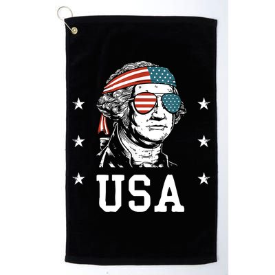 USA Gift Women Men Kids Patriotic American Flag July 4th Golf Towel